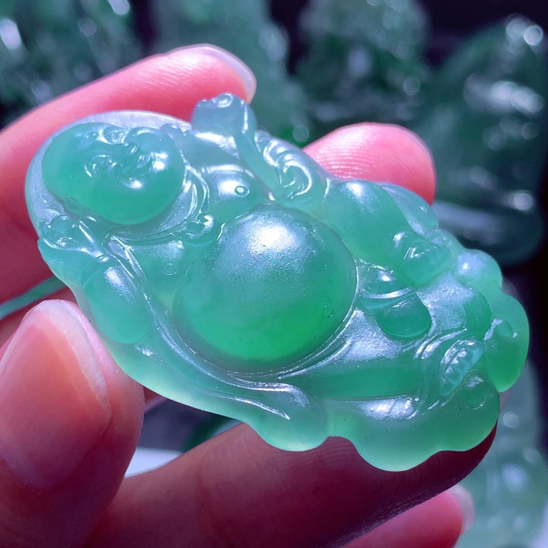 白***水未镶嵌定制翡翠天然缅料a货挂件1111