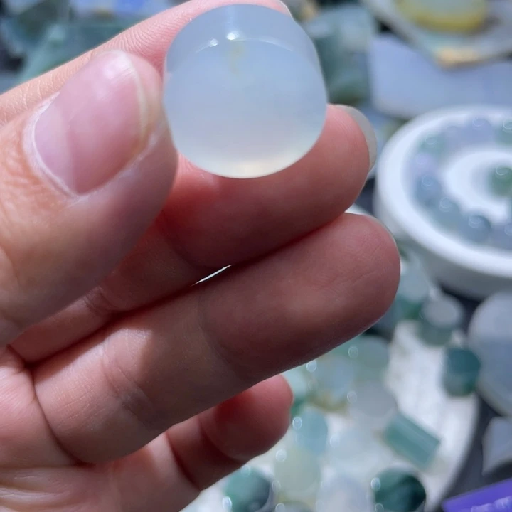 定制翡翠未镶嵌天然翡翠平安扣