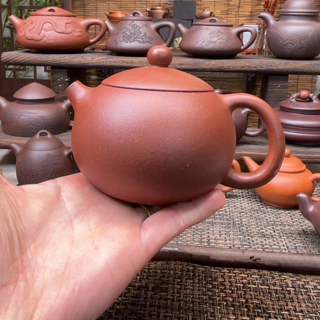 紫砂茶壶宜兴原矿紫砂手工制250