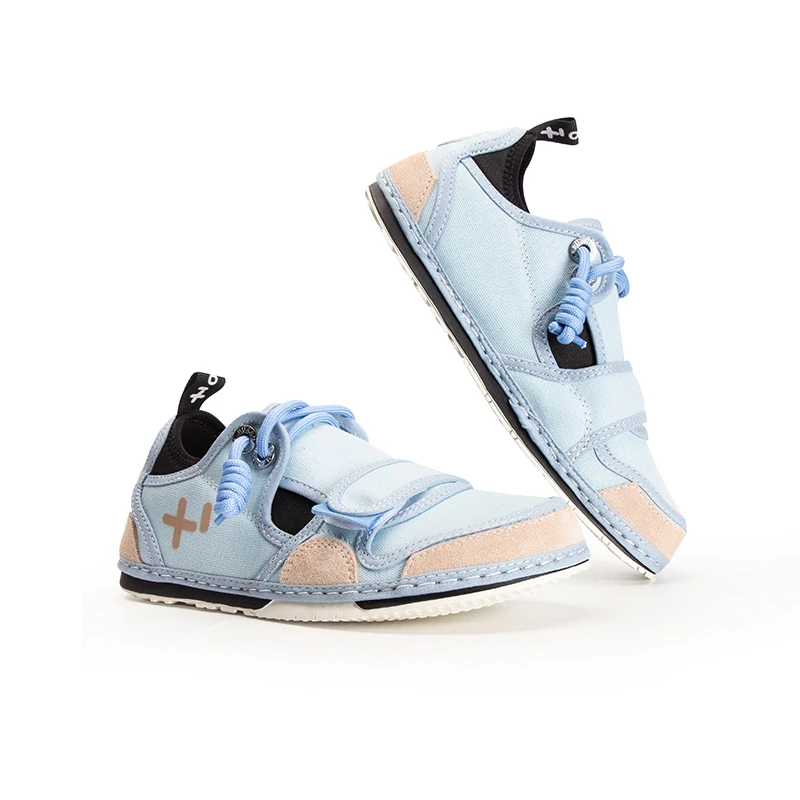 丑萌鞋男女款真皮拼接透气休闲低帮情侣帆布鞋运动夏季板鞋步鞋