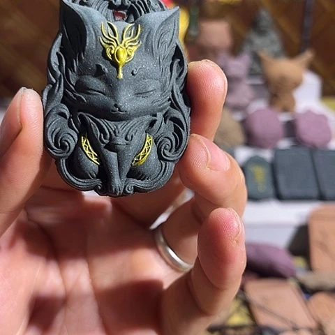 泥塑蓝药师香方九尾狐福利价