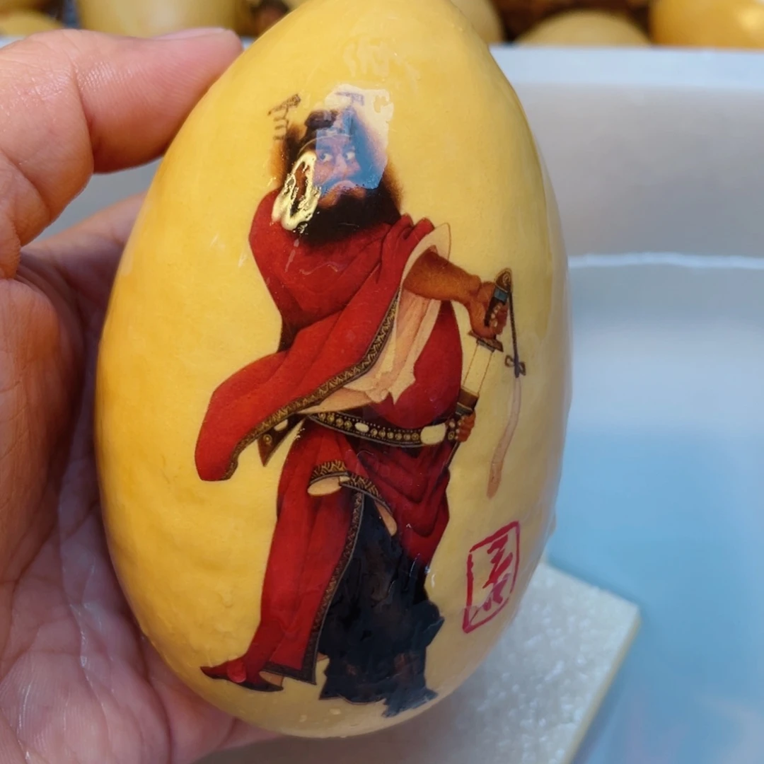 竹实心竹手把件葫芦彩绘005