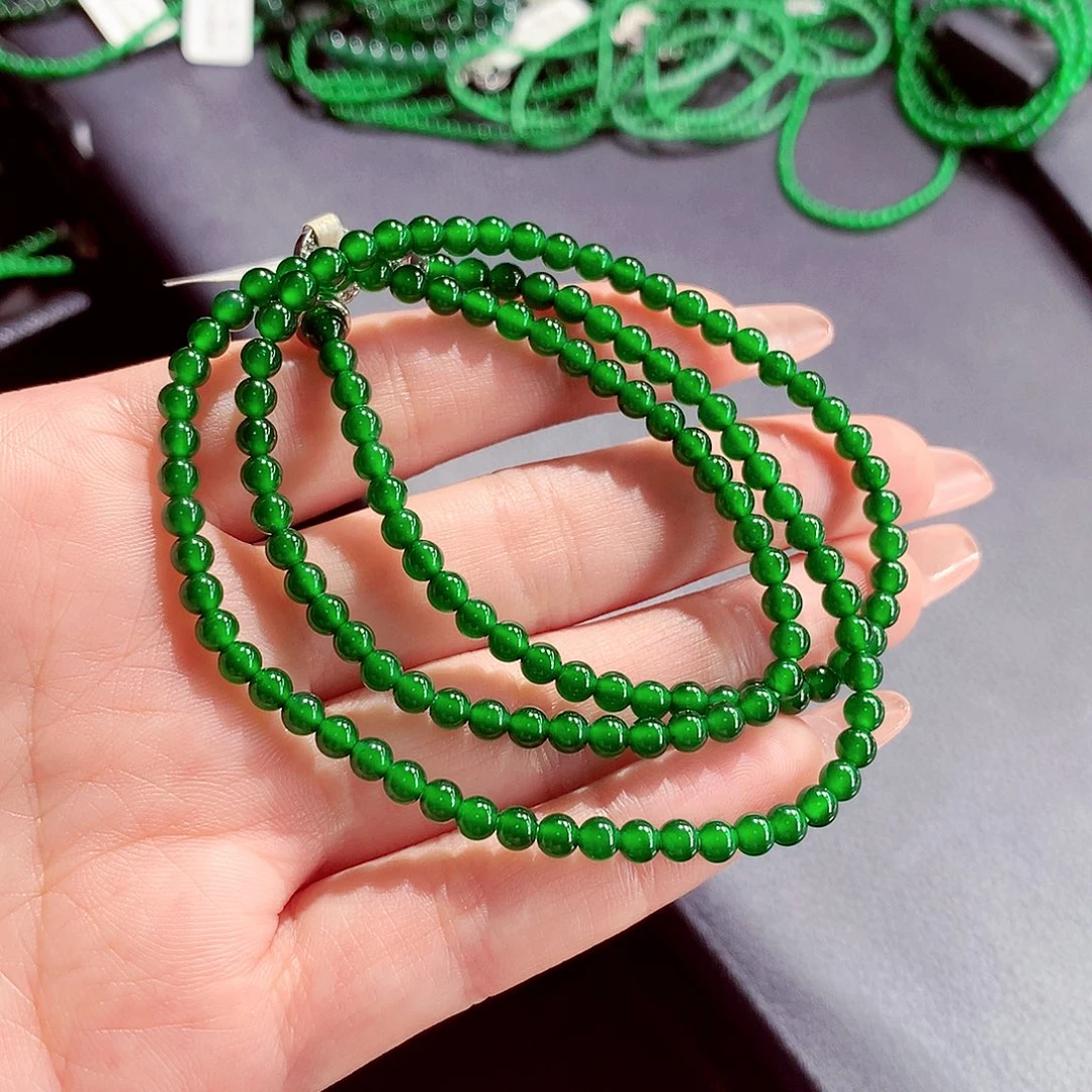 翡翠未镶嵌毛衣链