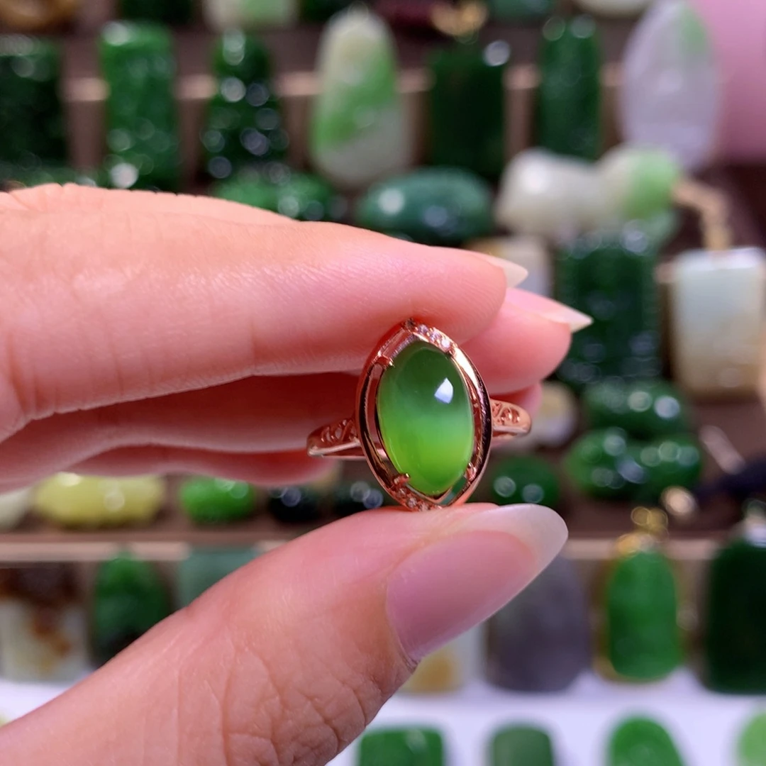 银S925镶嵌和田玉挂件