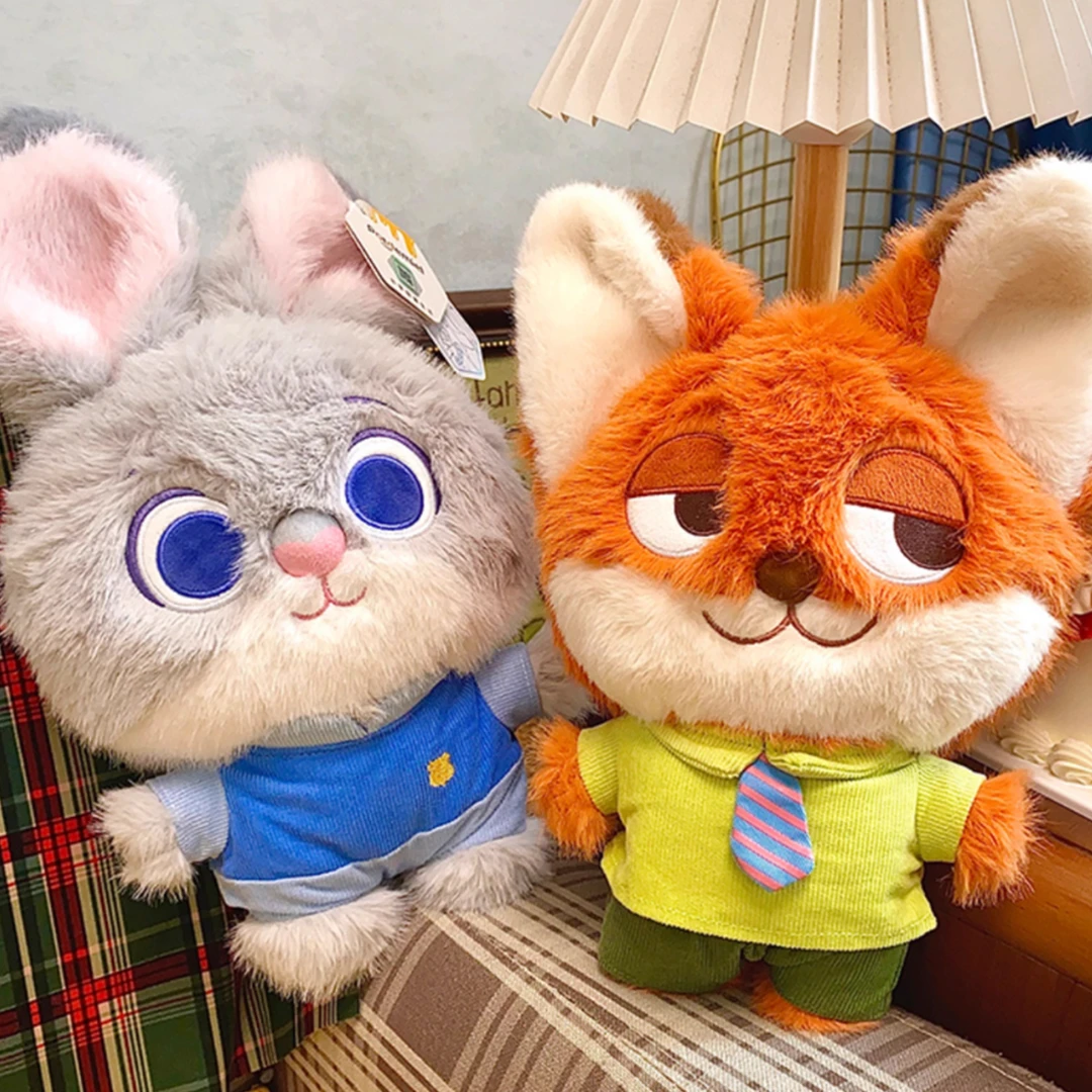 正版迪士尼疯狂动物城朱迪兔子玩偶毛绒玩具尼克狐狸公仔娃娃礼物