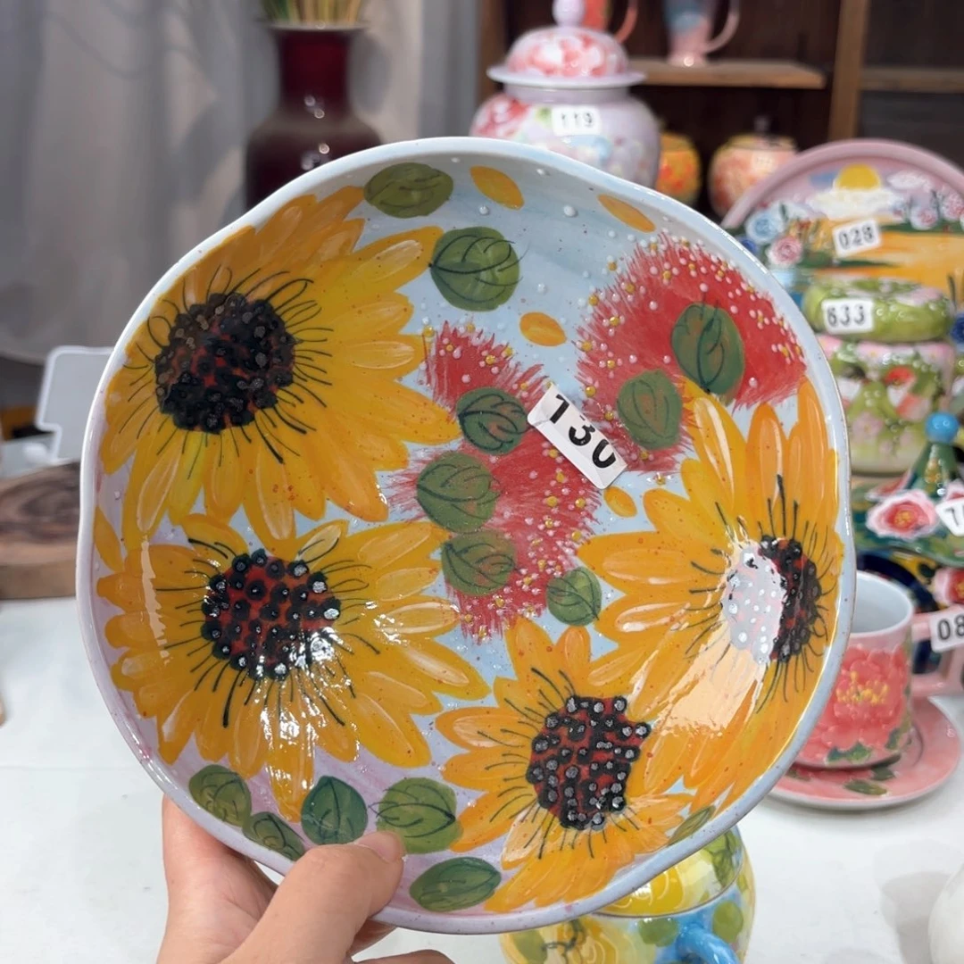 景德镇手绘高温釉下彩陶瓷茶具