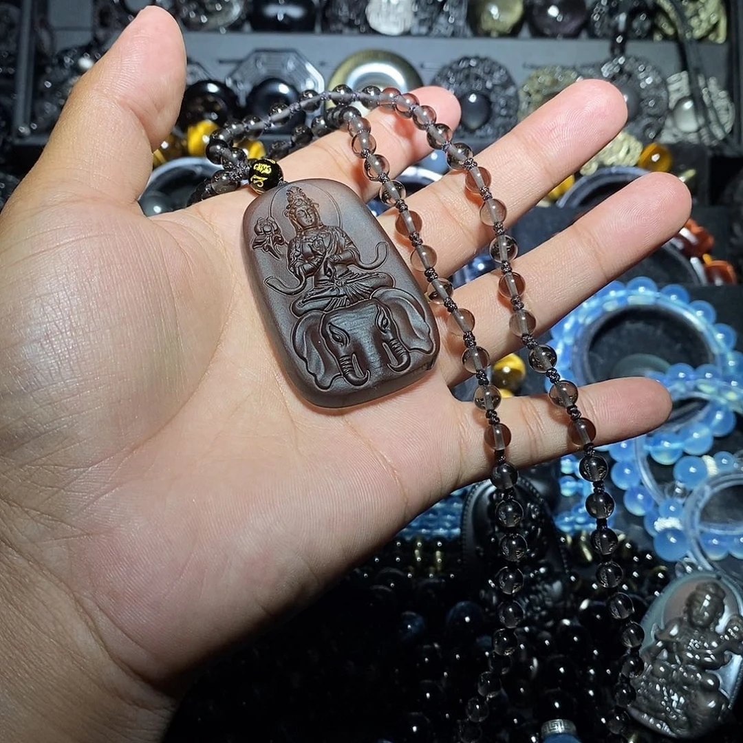 太***店黑曜岩未镶嵌手链