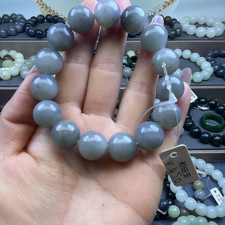 和田玉未镶嵌手链