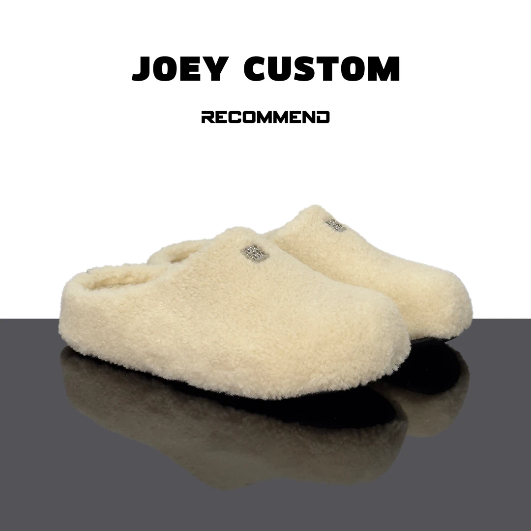 JOEY | 秋季新品上新厚底羊羔毛毛毛拖女棉拖  8267