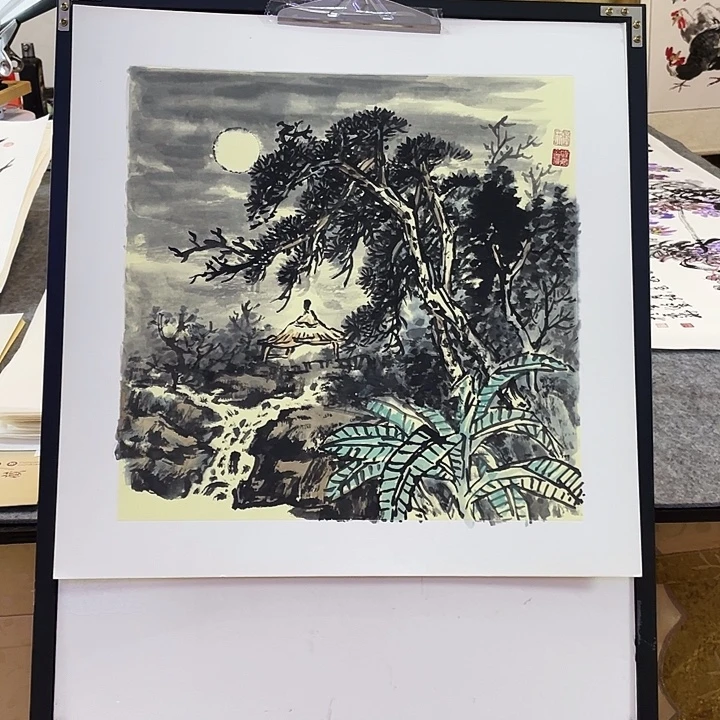 国画张圣敏先生纯手绘作品