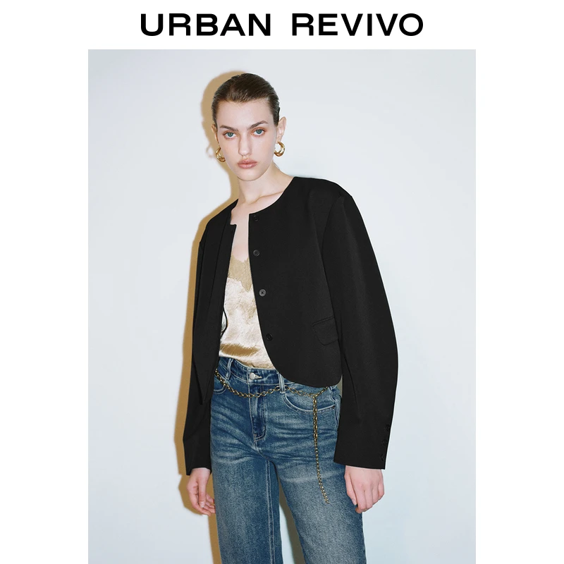 UR2025秋季新款女装时尚通勤气质设计感短款外套UWG150017