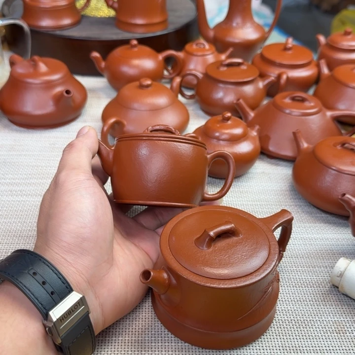 华***选紫砂壶全手工制作汉瓦