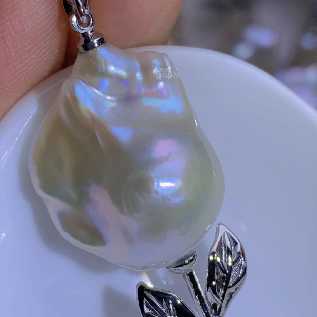 淡水珍珠淡水珍珠银S925镶嵌