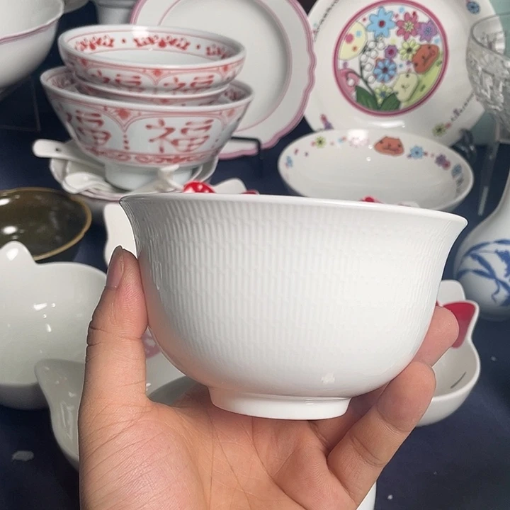 5寸骨瓷米饭碗陶瓷