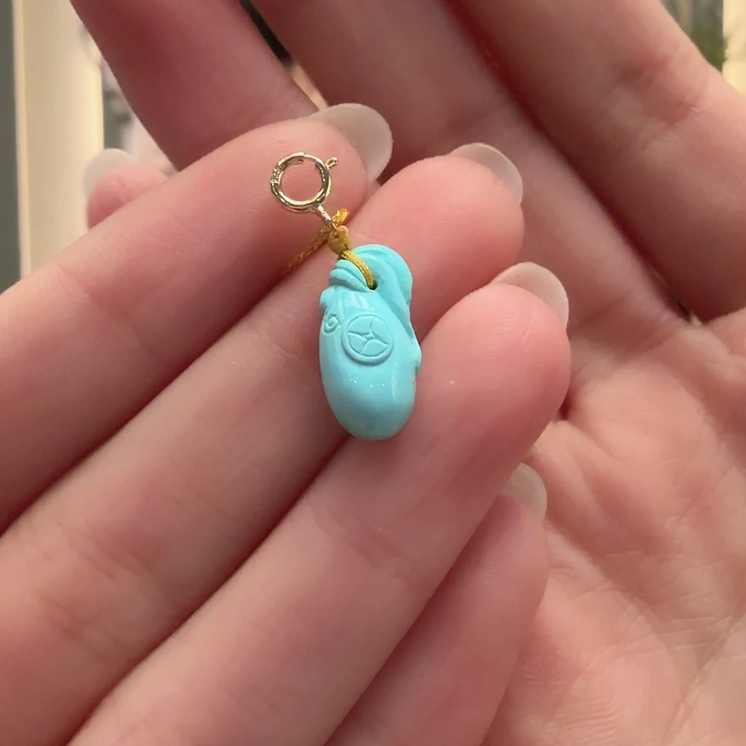 绿松石未镶嵌颈饰