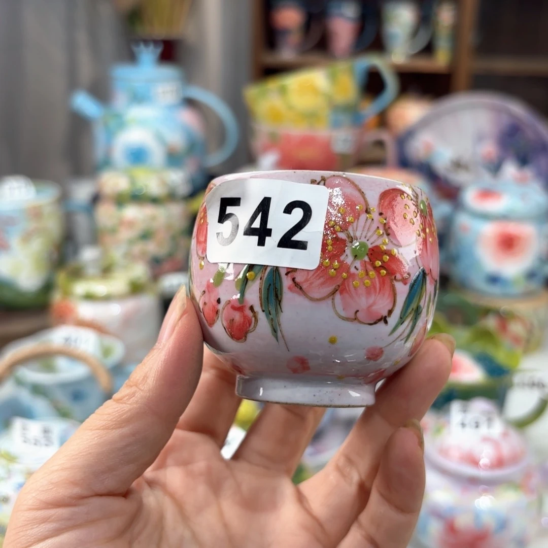 景德镇手绘高温釉下彩陶瓷茶具