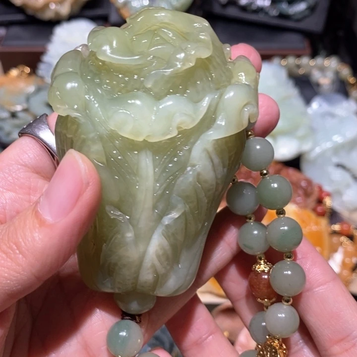 岫玉毛衣链未镶嵌