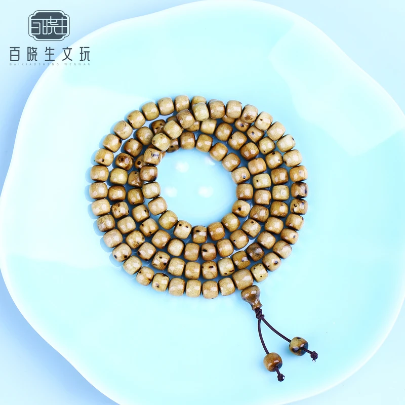 非金属木质手链 柳木 7*8mm108颗 多圈手串 男女款