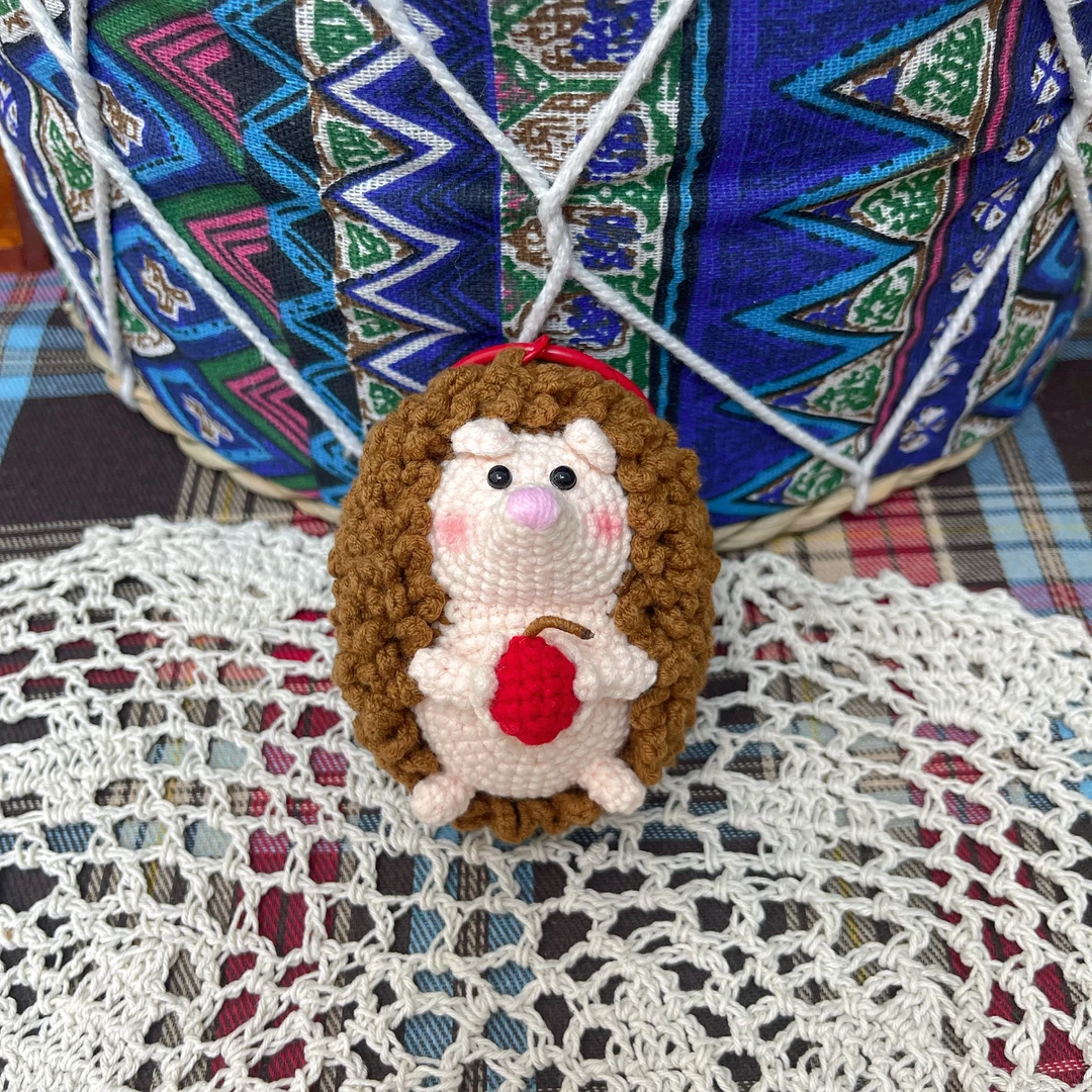 【成品】萌四线钩织刺猬玩偶