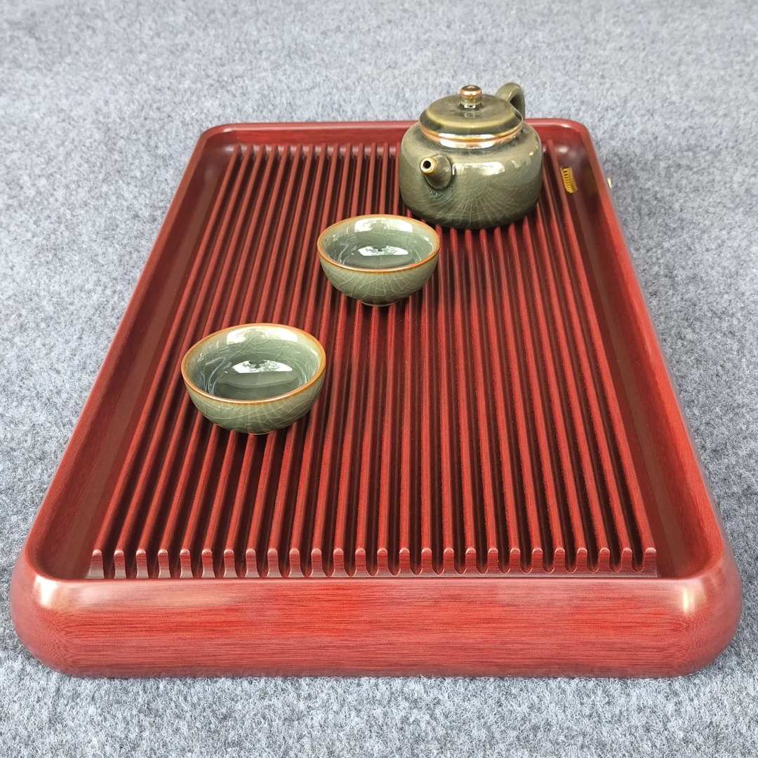 电木茶盘红色锦州薄边排水式茶台功夫茶海小型茶台