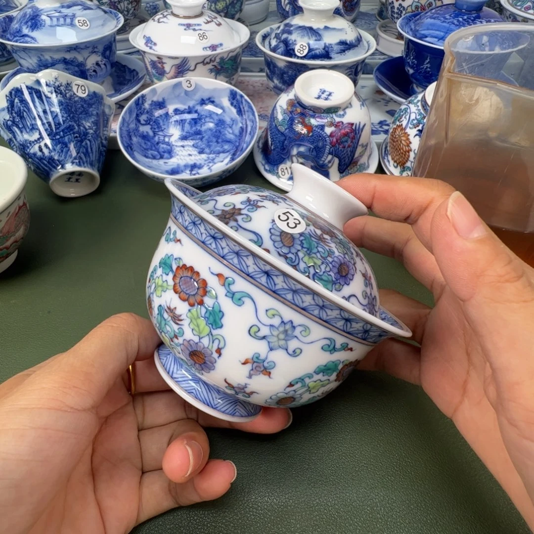 景德镇纯手工纯手绘茶具木木53