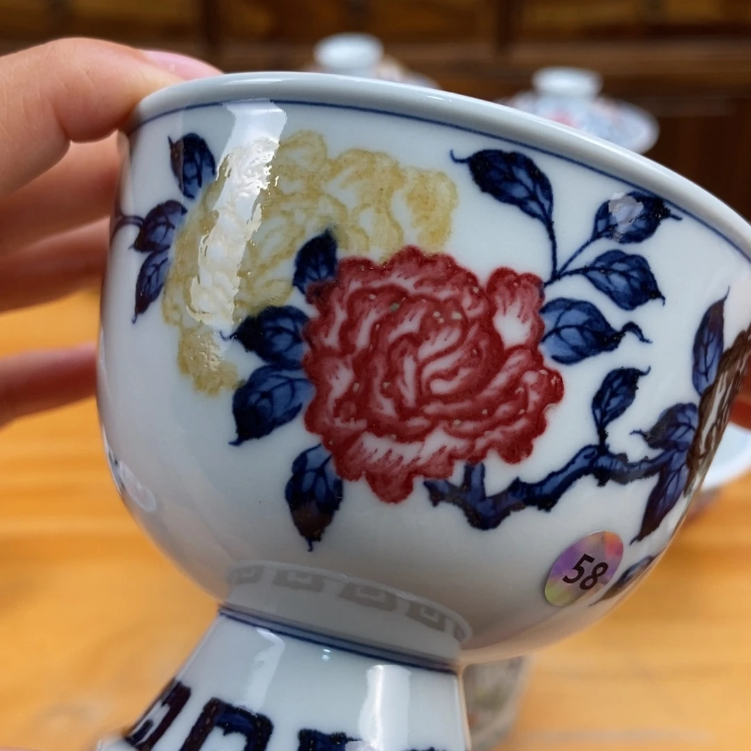 手绘现代茶具非古董