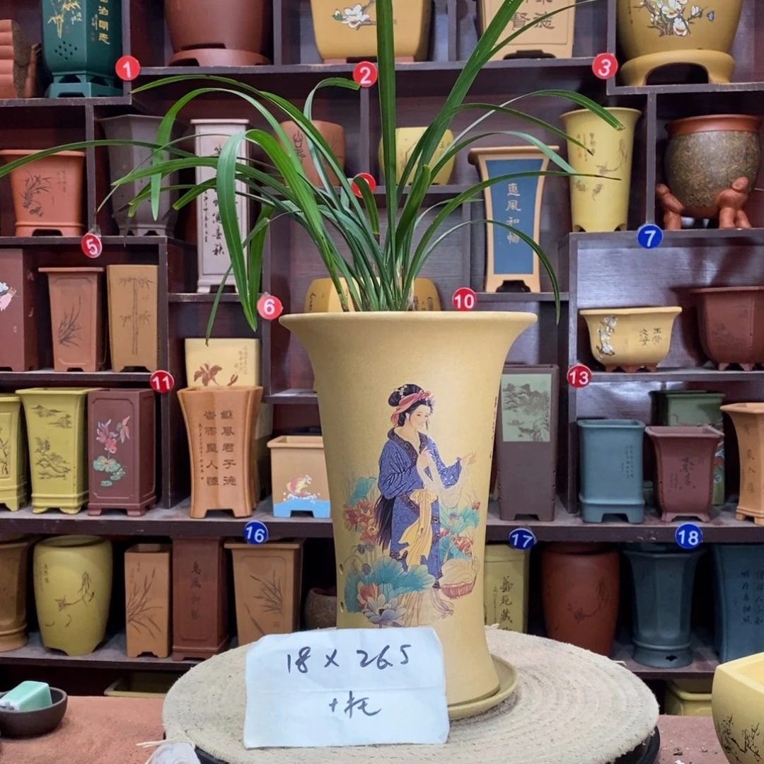 紫砂艺术紫砂花盆