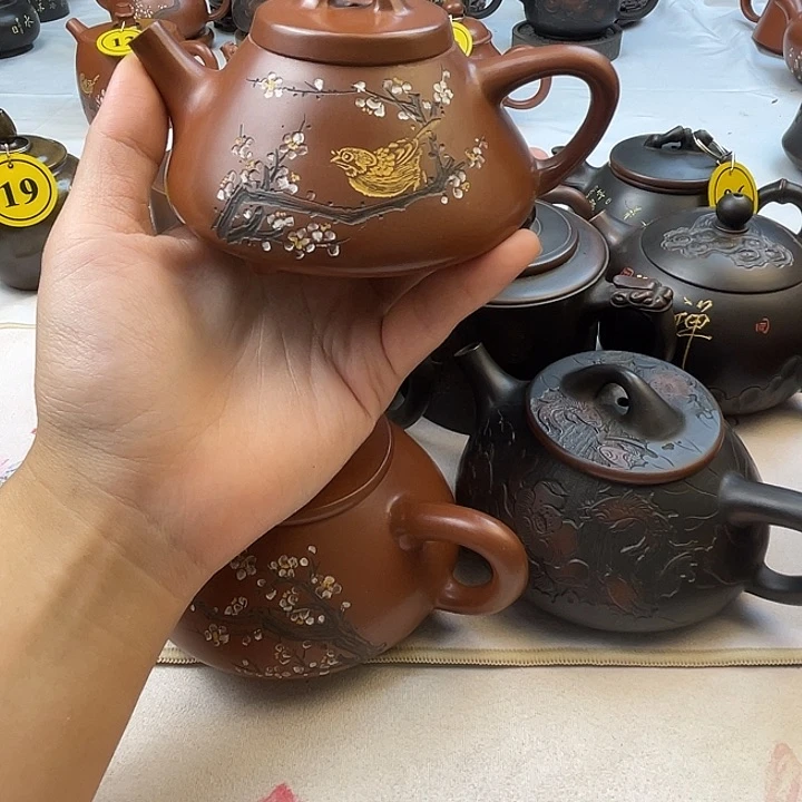 橙*广西钦州坭兴陶茶壶