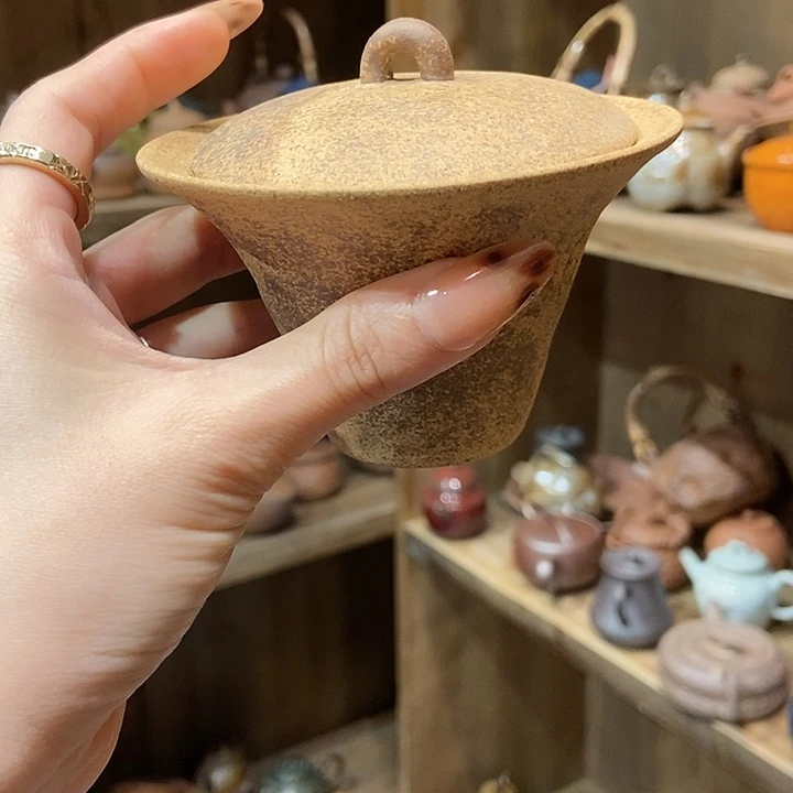 柴烧老岩泥高端茶器