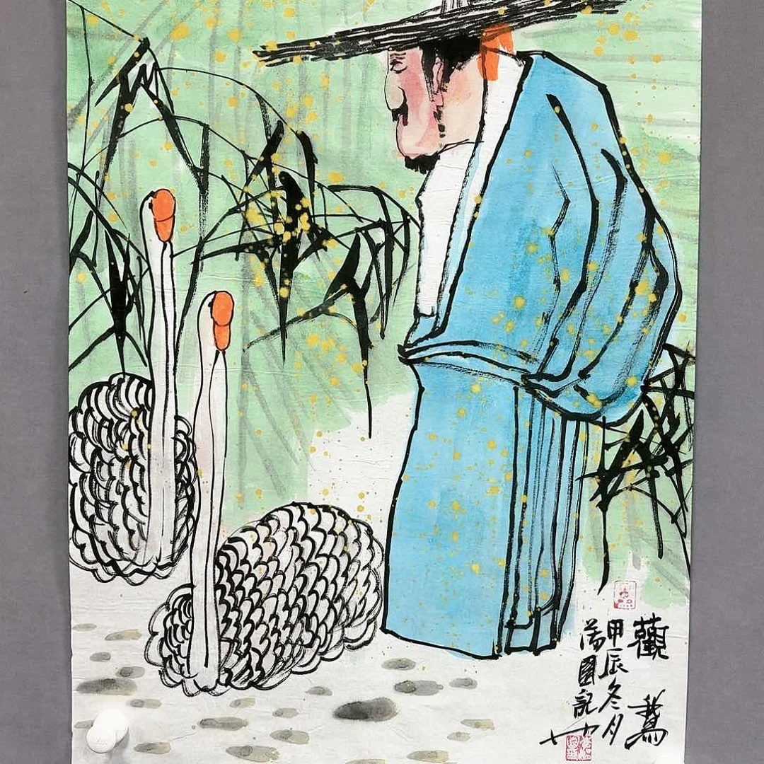 国画国画纯手绘作品请放心去藏