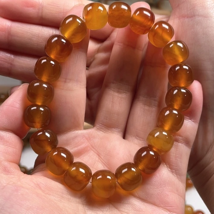 未镶嵌蛇纹石玉手链