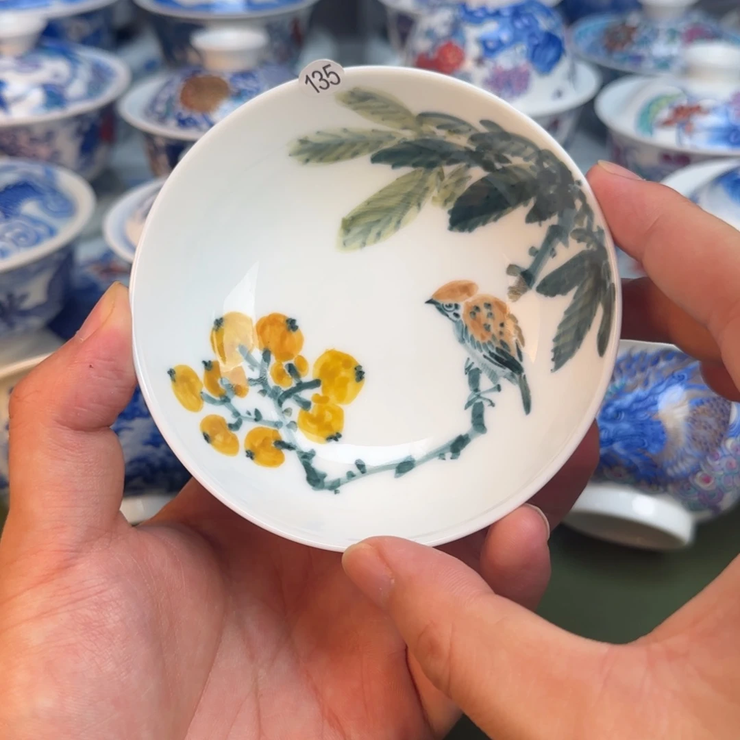 彦祖纯手工手绘茶具135