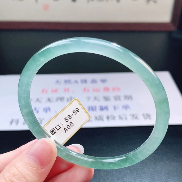 翡翠未镶嵌手镯翡翠手镯56