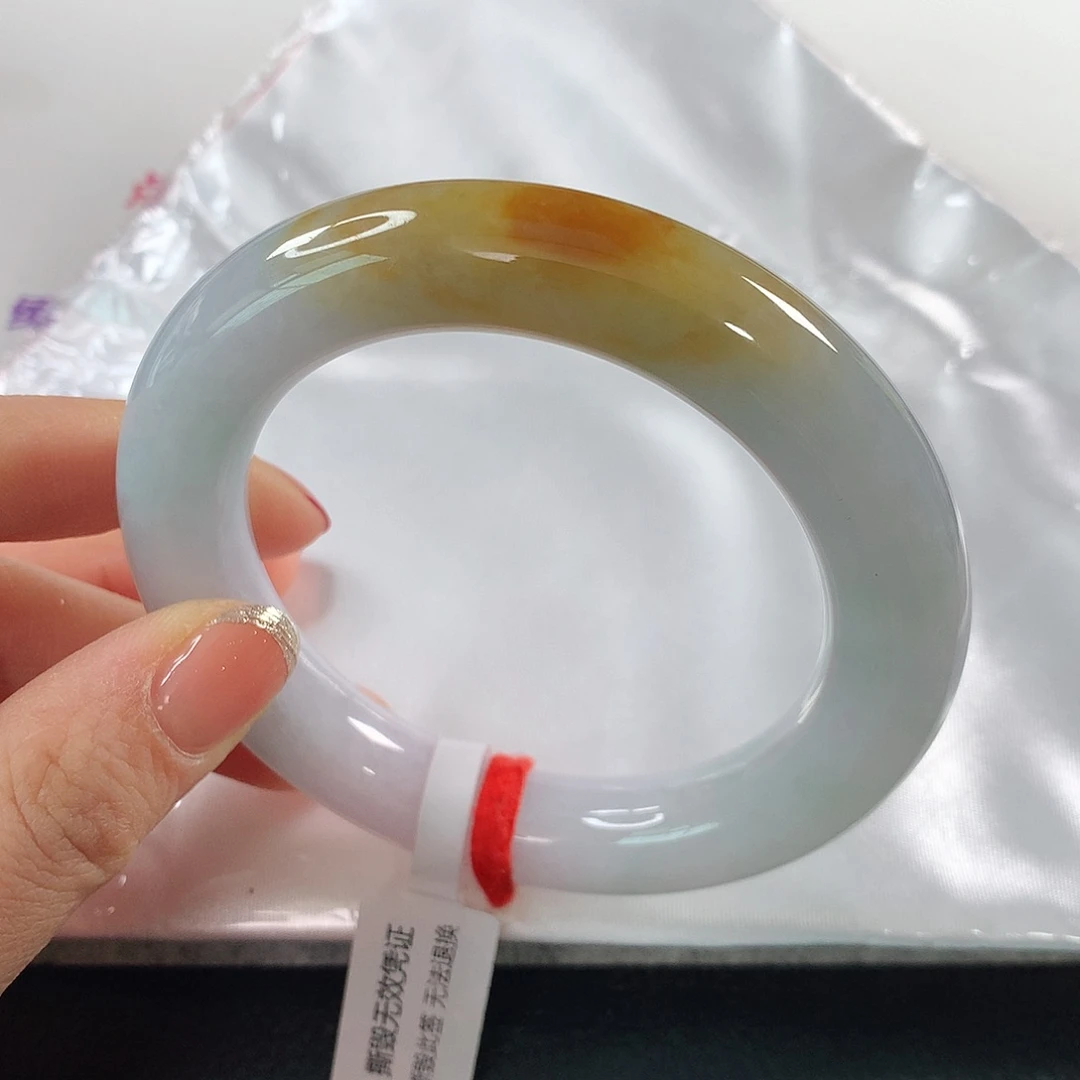 翡翠手镯未镶嵌 圆条⑨⑨