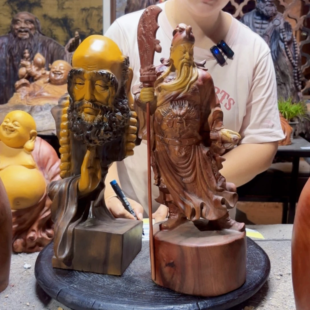 武***）香樟木关公香樟木不退不换放漏