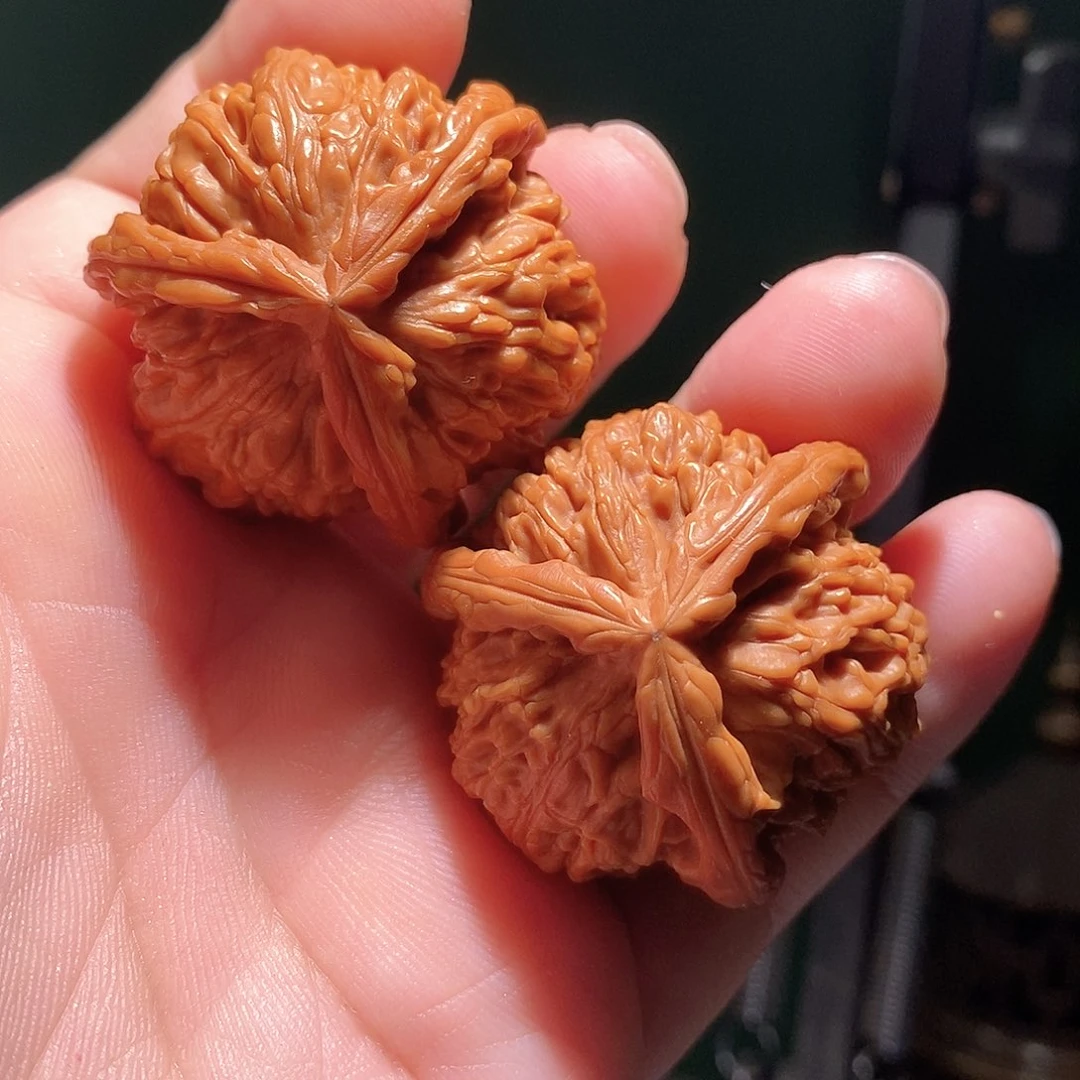 把件文玩核桃40白奔