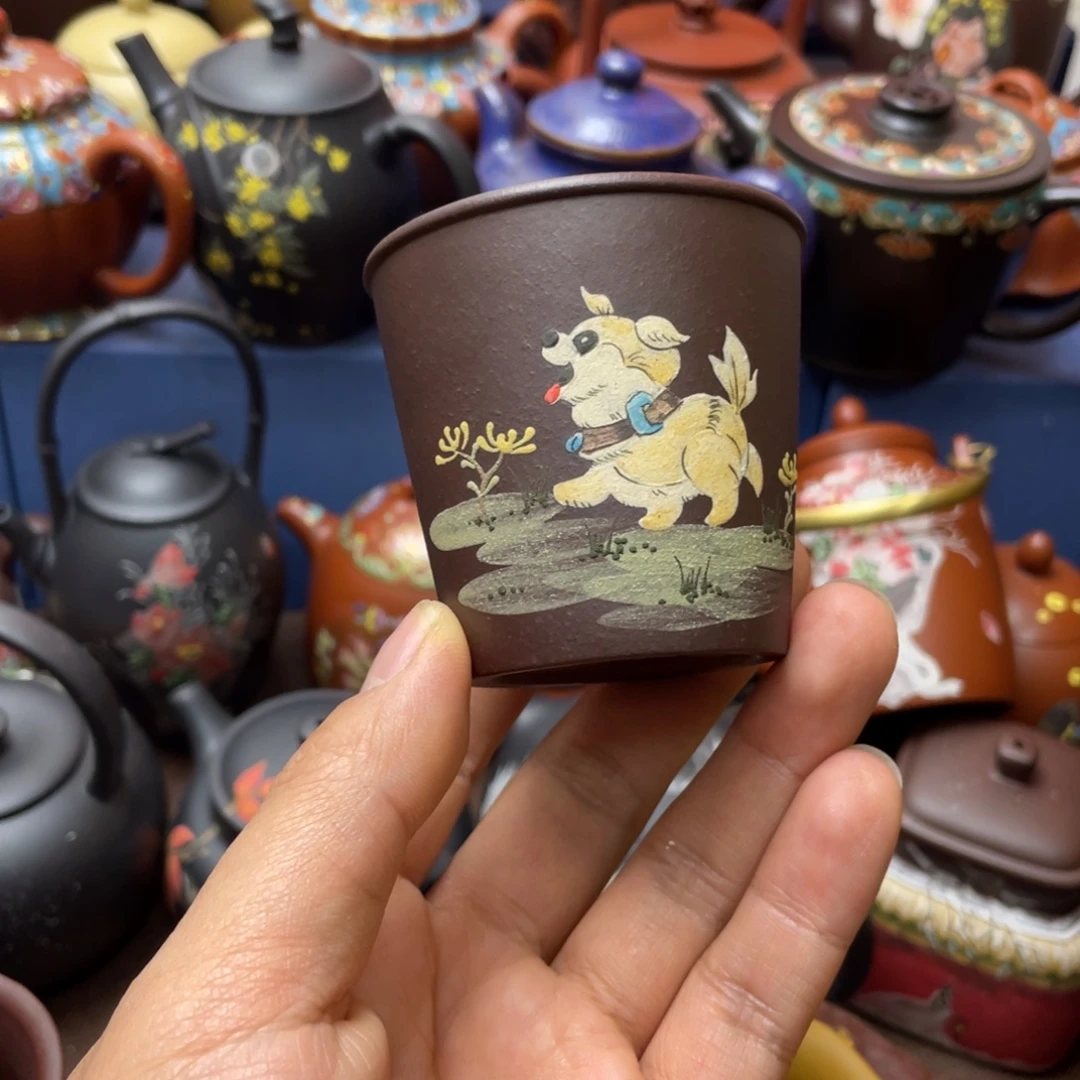 紫砂茶杯紫砂主人杯