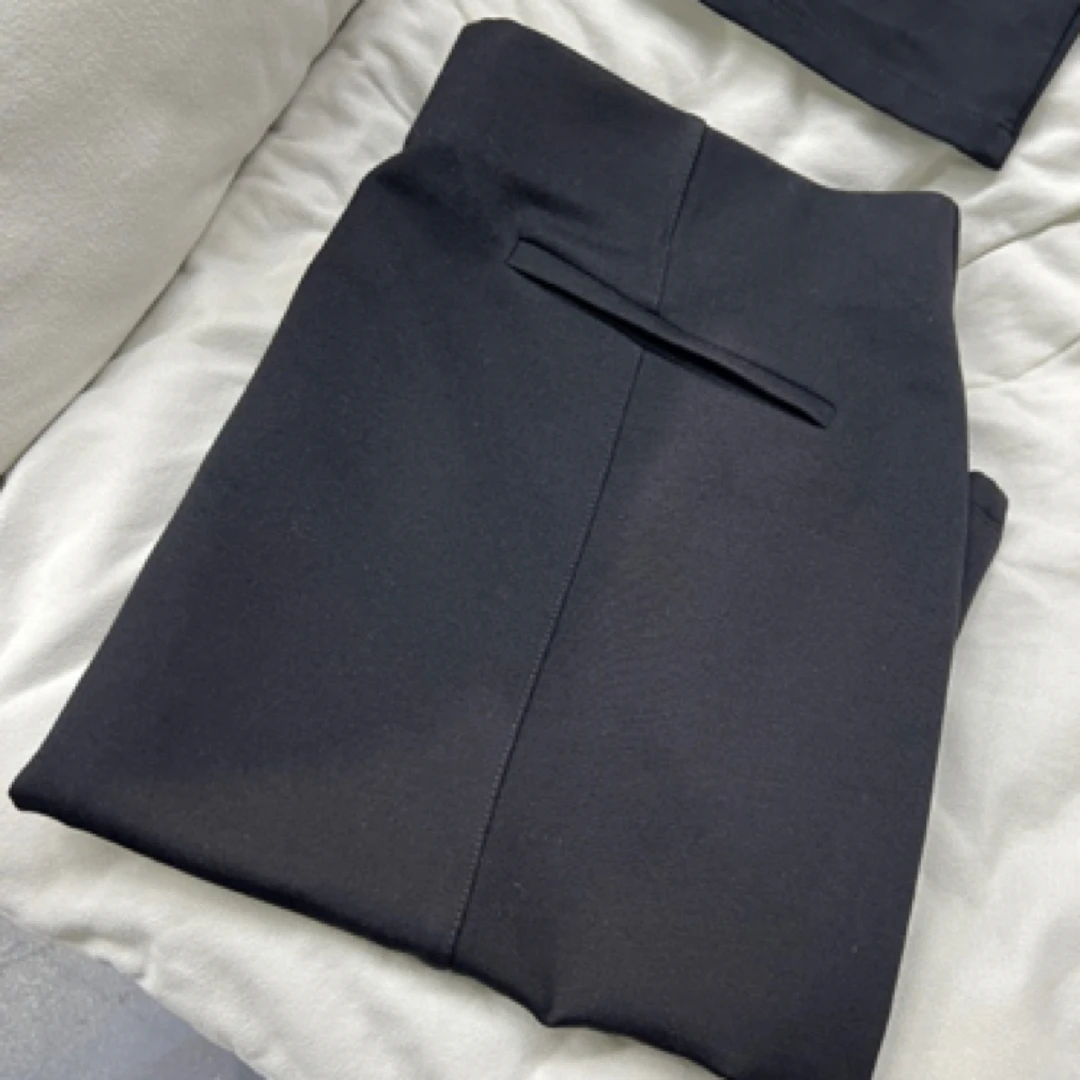 3366纯色弹力包臀显瘦气质修身半身短裙开叉夏季百搭高腰时尚黑色