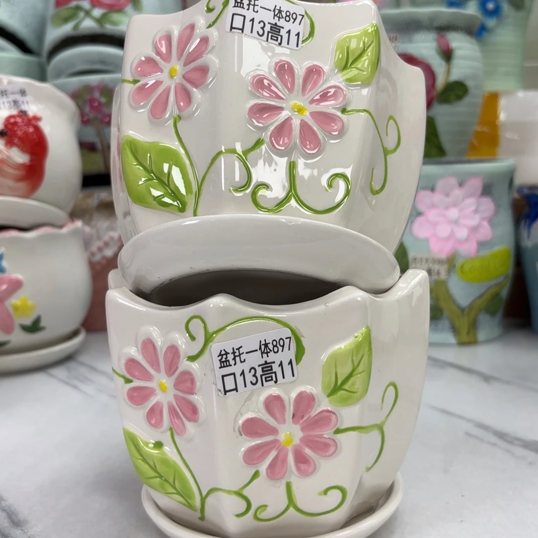 @夏西陶瓷花盆@@5897