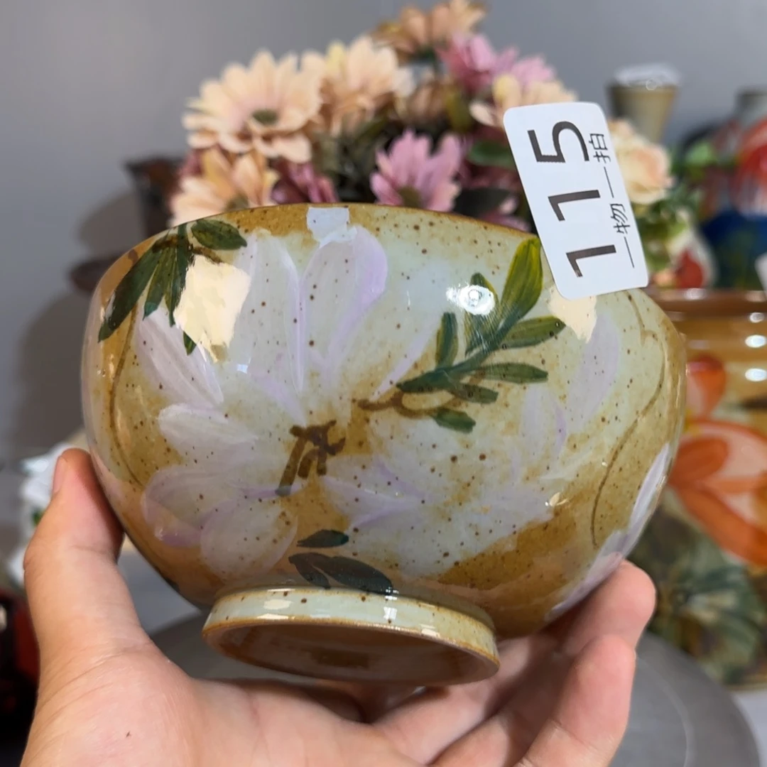 釉下彩手绘（微瑕慎拍115
