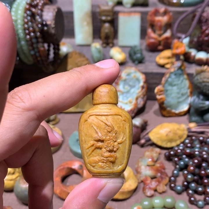 岫岩河磨玉（透闪石质玉）未镶嵌挂件