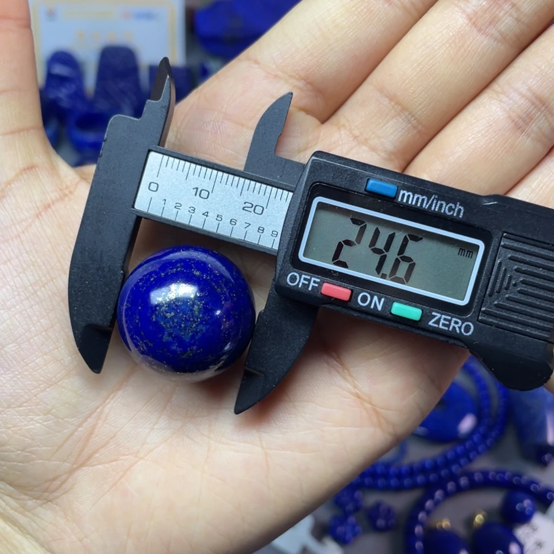 青金石未镶嵌24mm单珠配饰