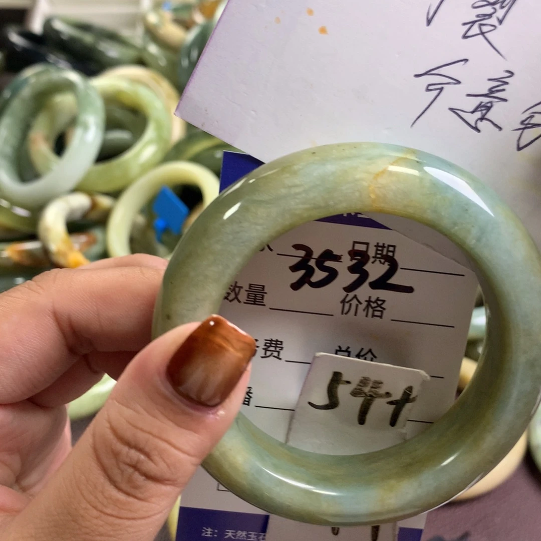 未镶嵌蛇纹石玉手镯3532
