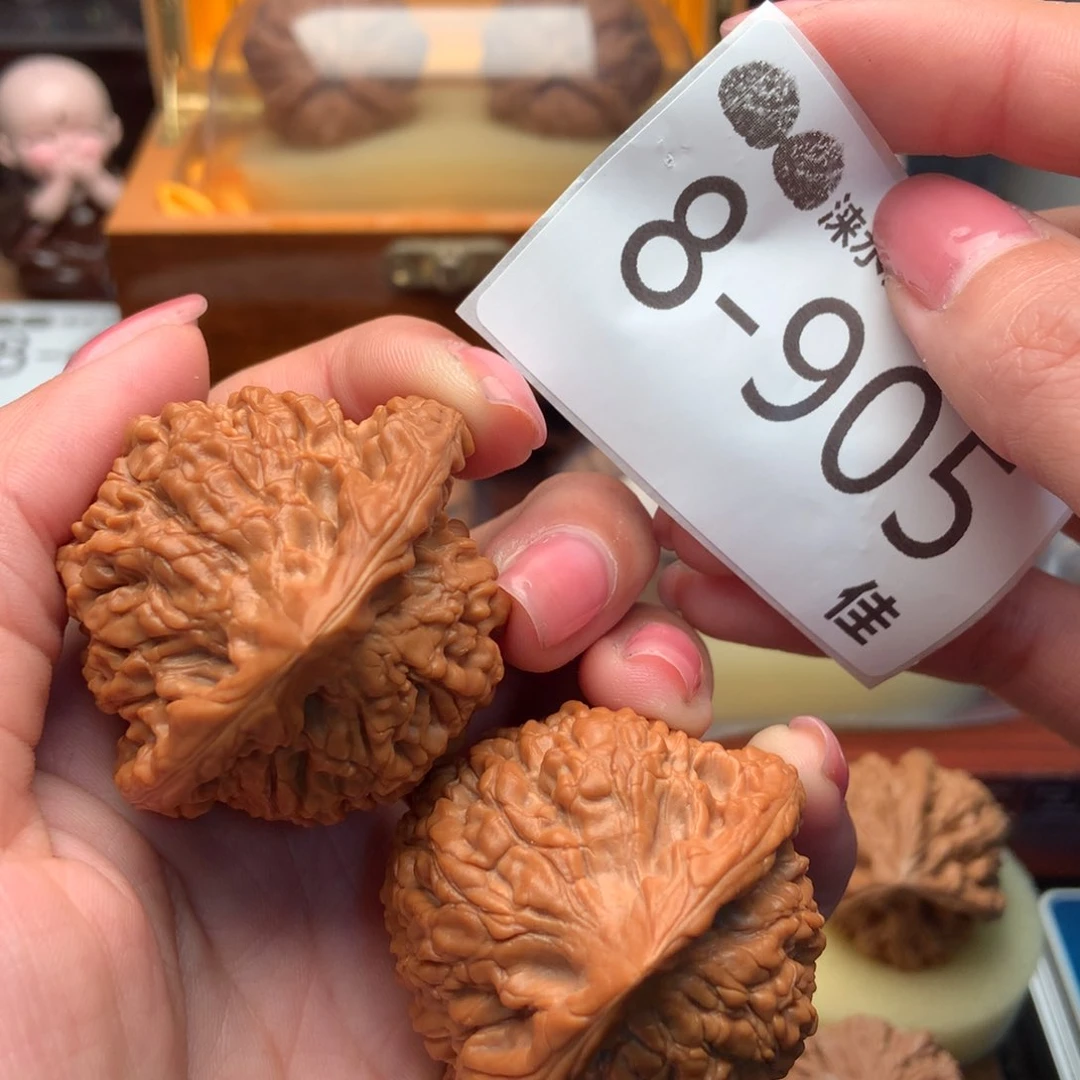 文玩核桃把件45官帽