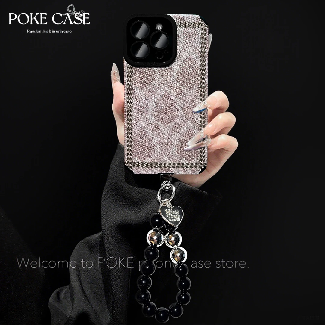 轻奢瞳眼翠缕繁花适用苹果16华为vivo小米oppo手链手机壳