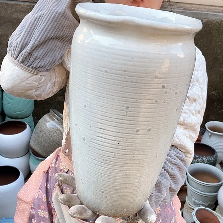 紫砂花盆正品口19高31