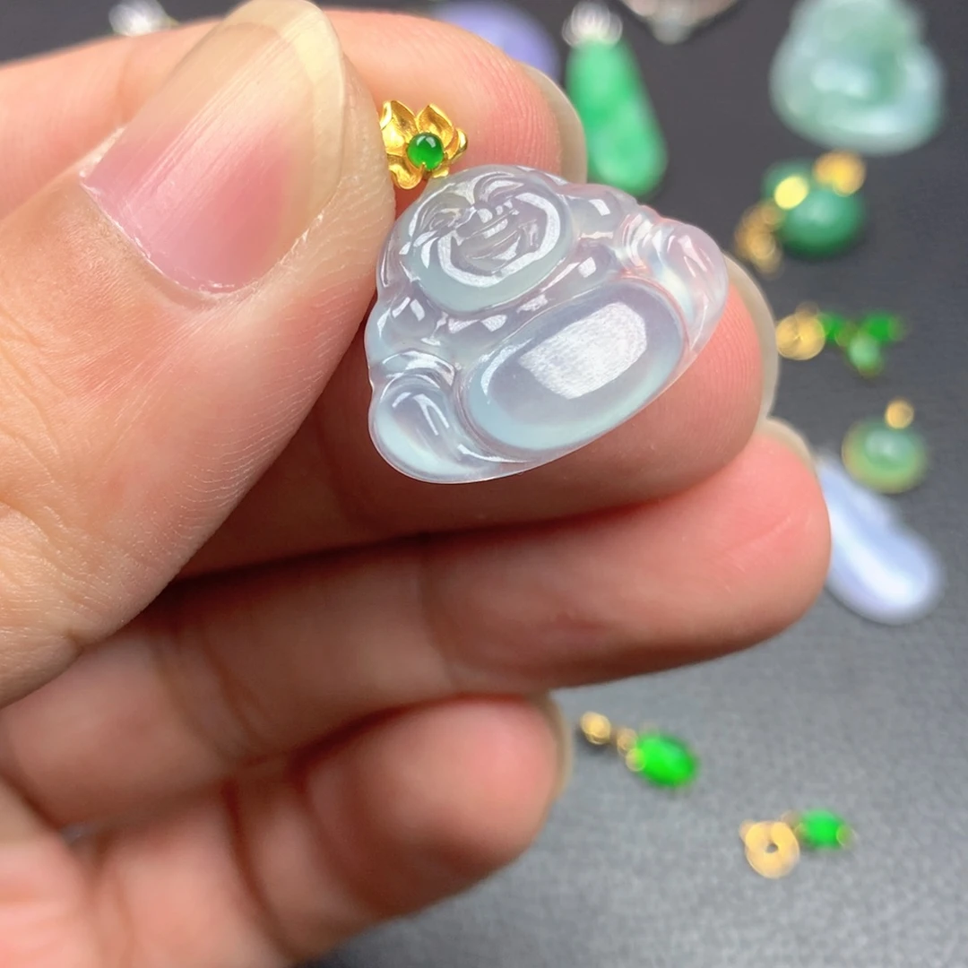 【闪购商品】翡翠18K金镶嵌颈饰翡翠