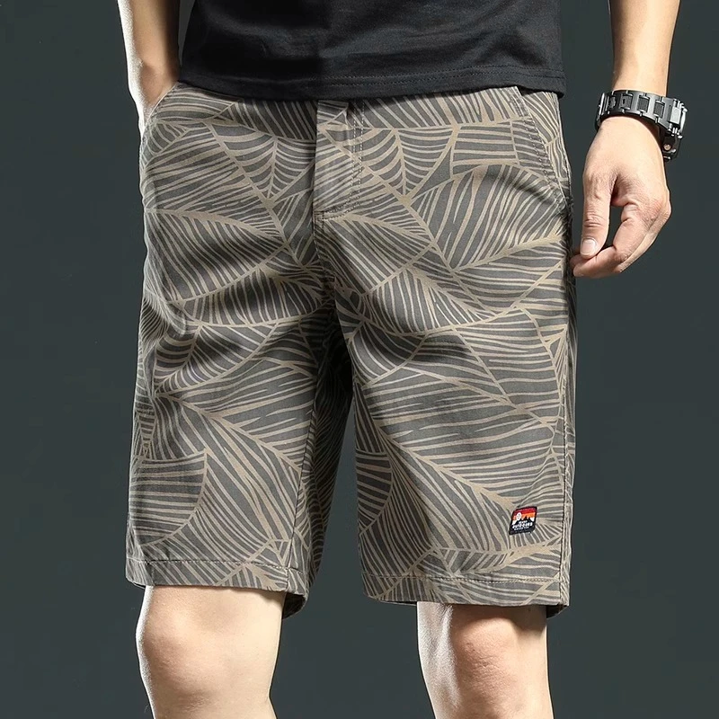 Leekody香港夏季薄款纯棉五分休闲短裤男修身直筒夏季百搭5分中裤