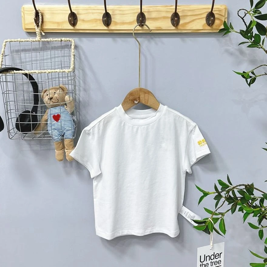 21007高端专享呦呦鹿夏季短袖白色