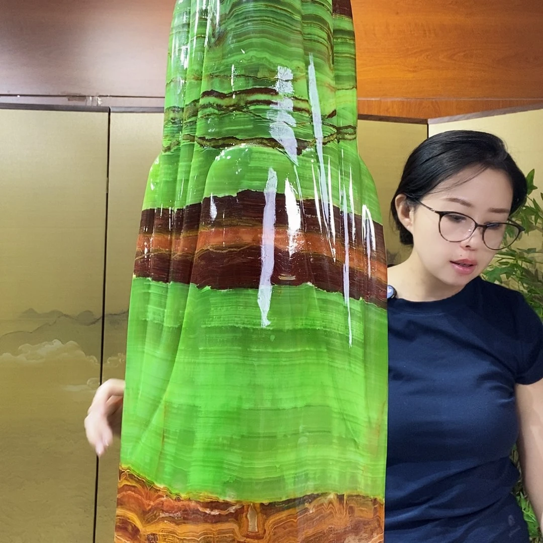 石材山水画作品摆件